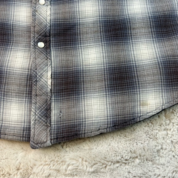 Dickies Quilted Shirt Jacket Shacket Plaid Pearl Snap Mens Size XL - Picture 7 of 16